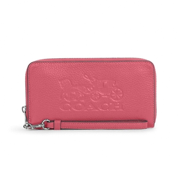 SOLD ⭐️ Pink Coach Horse & Carriage Zip Around Wallet - Picture 1 of 9
